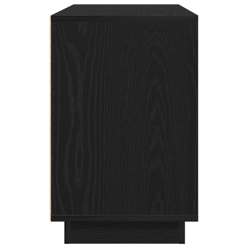 Sideboard Schwarz Eiche 102x35x55 cm Ingenieurholz