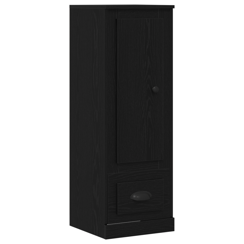 Highboard Schwarz Eiche 36x35,5x103,5 cm Holzwerkstoff