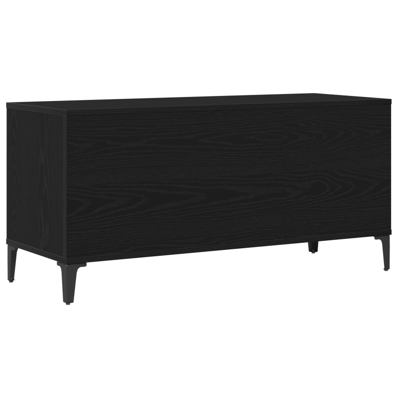 Aufbewahrungsschrank in schwarzer Eiche - 100x38x48 cm aus Holzwerkstoff
