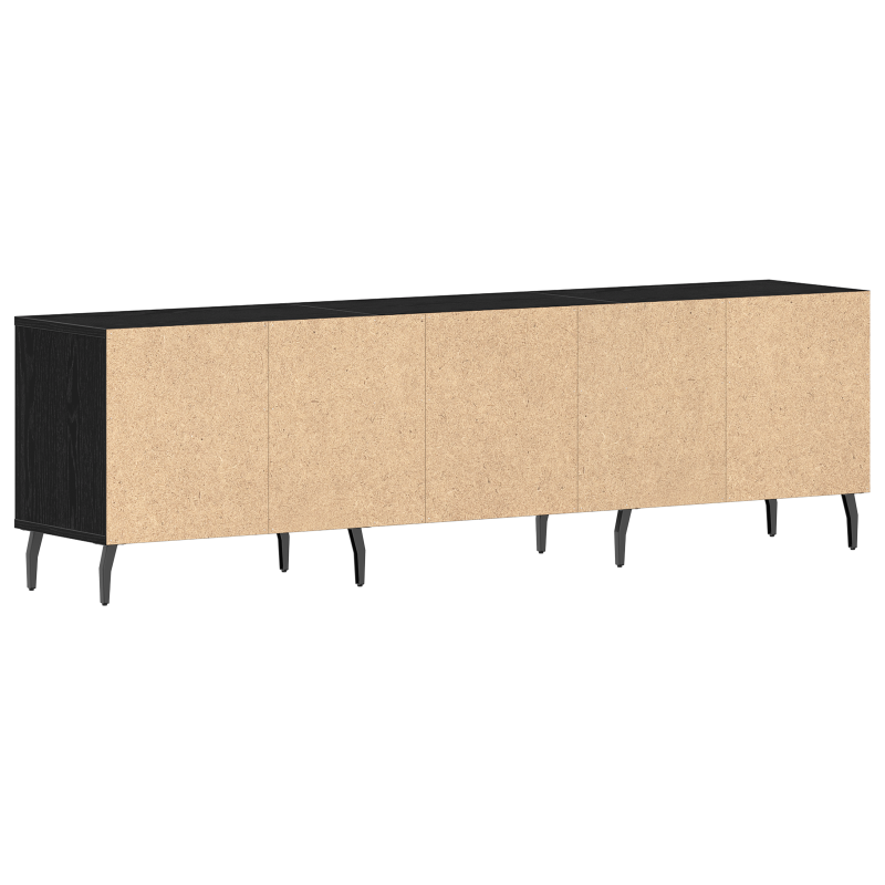 TV-Schrank Schwarz Eiche 150x30x44,5 cm Holzwerkstoff