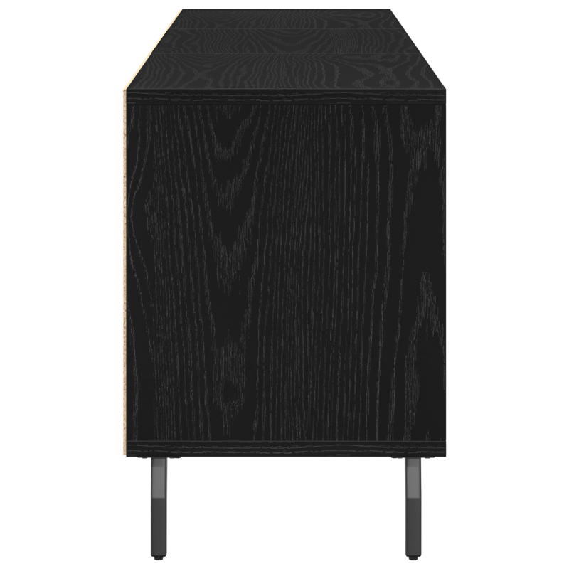 TV-Schrank Schwarz Eiche 150x30x44,5 cm Holzwerkstoff