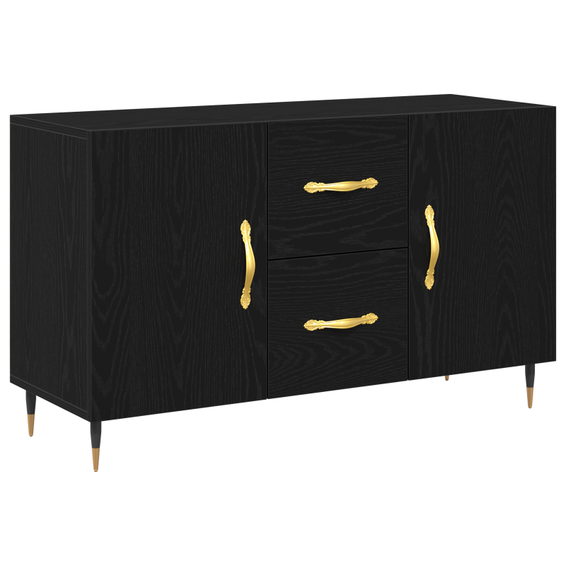 Sideboard Schwarze Eiche 100x36x60 cm Funktionsholz