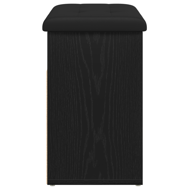 Aufbewahrungsbank Schwarz Eiche 60x30x48 cm Ingenie Holz