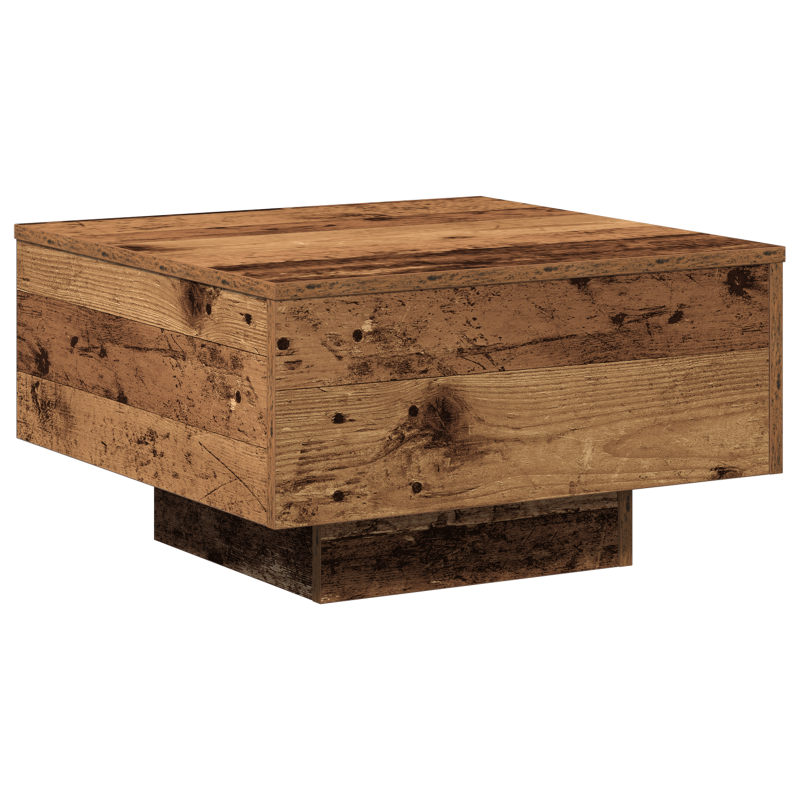 Couchtisch, Alter Holz, 55x55x31 cm, Hergestelltes Holz