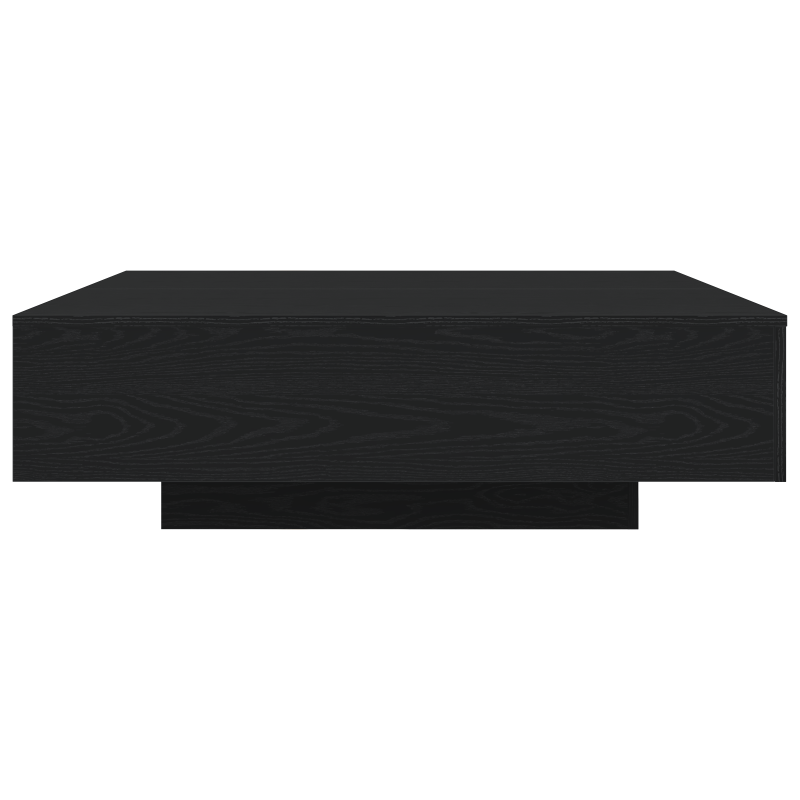 Couchtisch mit LED-Lichtern Schwarz Eiche 100x100x31 cm