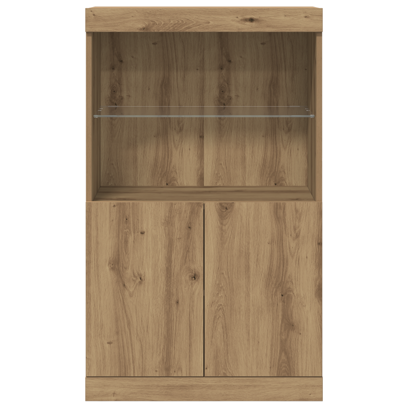 Sideboard mit LED-Lichtern Artisan Eiche 60x37x100 cm