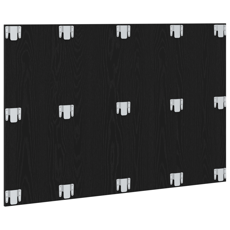 Bett Kopfteil Schwarz Eiche 120x1,5x80 cm Ingenieurholz
