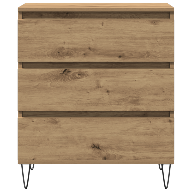 Sideboard mit Schubladen Artisan Eiche 60x35x70 cm Hochwertiges Holz