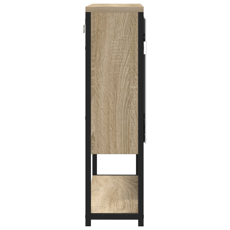 Badspiegelschrank Sonoma Eiche 60x16x60 cm aus Holzwerkstoff