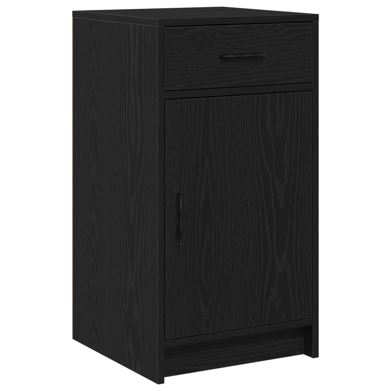 Sideboard Schwarz Eiche 40x41x75 cm Holzwerkstoff