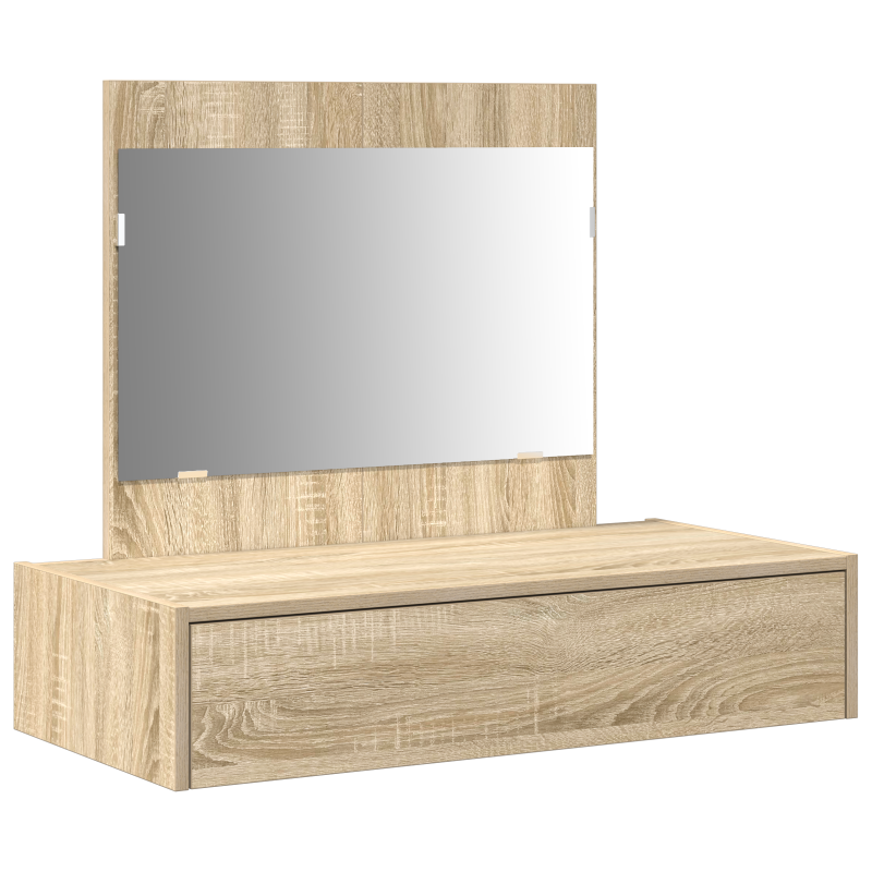 Wand-Schminktisch Sonoma Eiche 83x40x70 cm