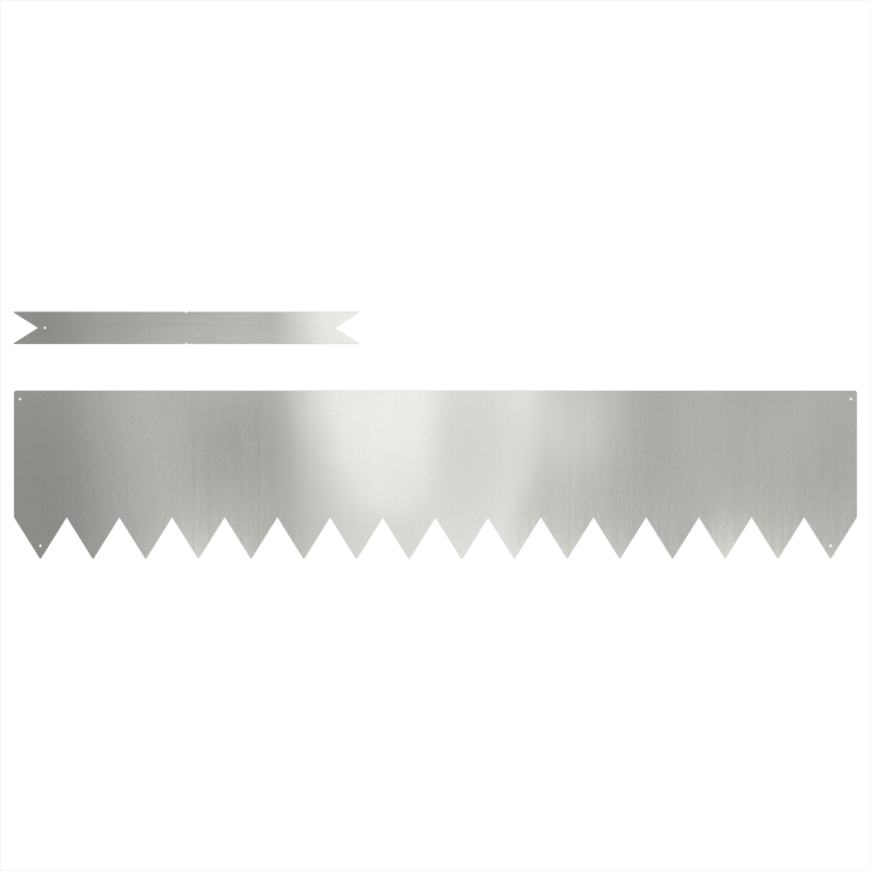 Rasenkanten 20 Stück 100x0.5x20 cm Verzinkter Stahl