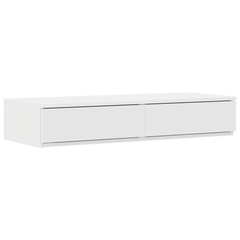 Bett-Schubladen Weiß 100x36,5x16,5 cm aus Holzwerkstoff