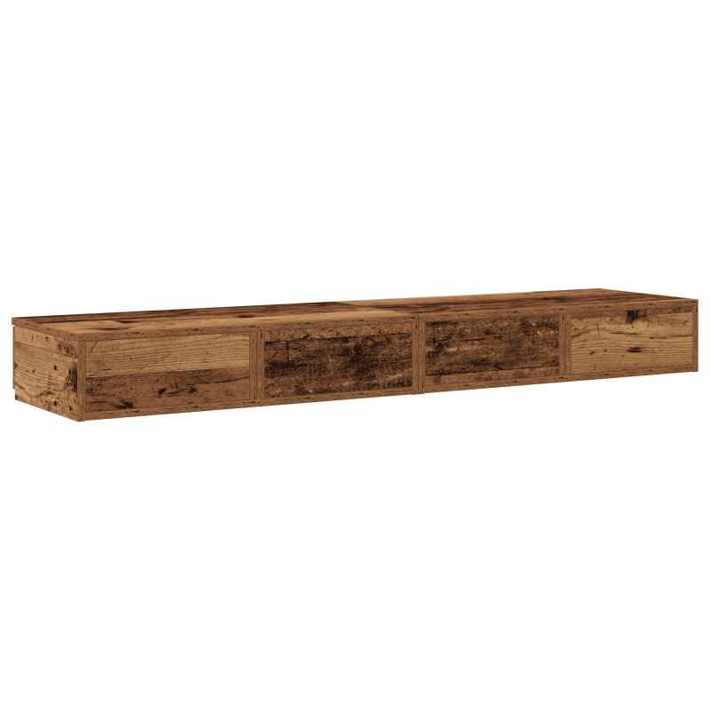 Bettschubladen aus Altholz 160x36,5x16,5 cm aus Holzwerkstoff