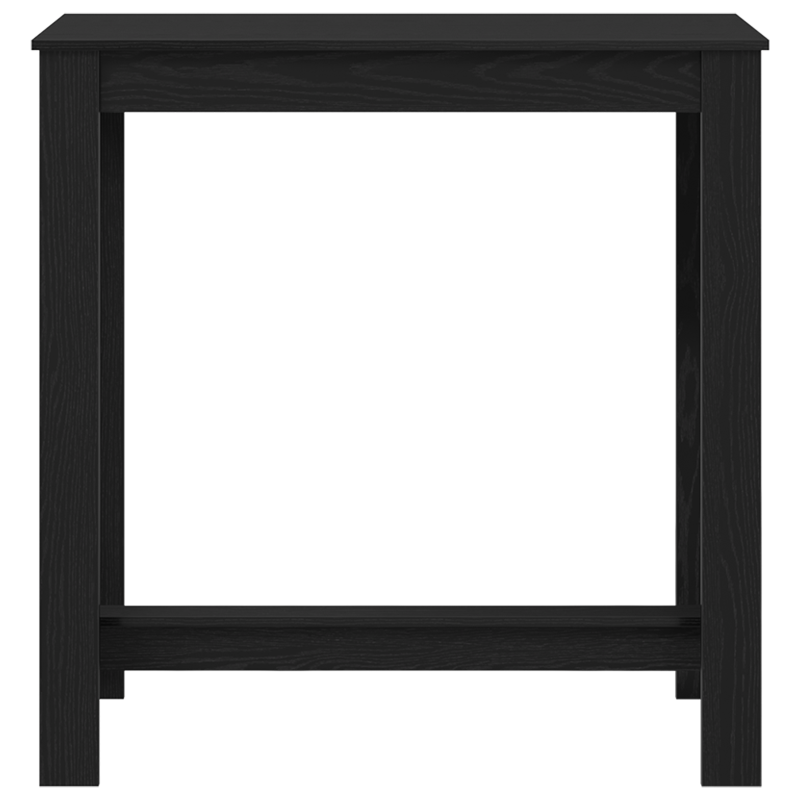 Bartisch aus schwarzem Eichenholz 102x50x103,5 cm aus Ingenieurholz