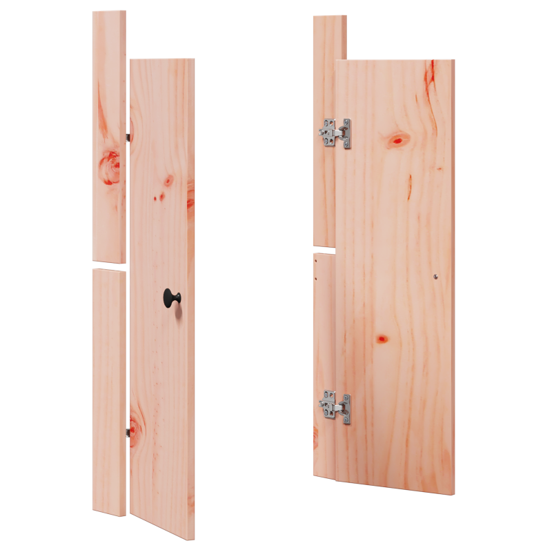 Außenküchentüren 2 Stück 50x9x82 cm Massivholz Douglasie