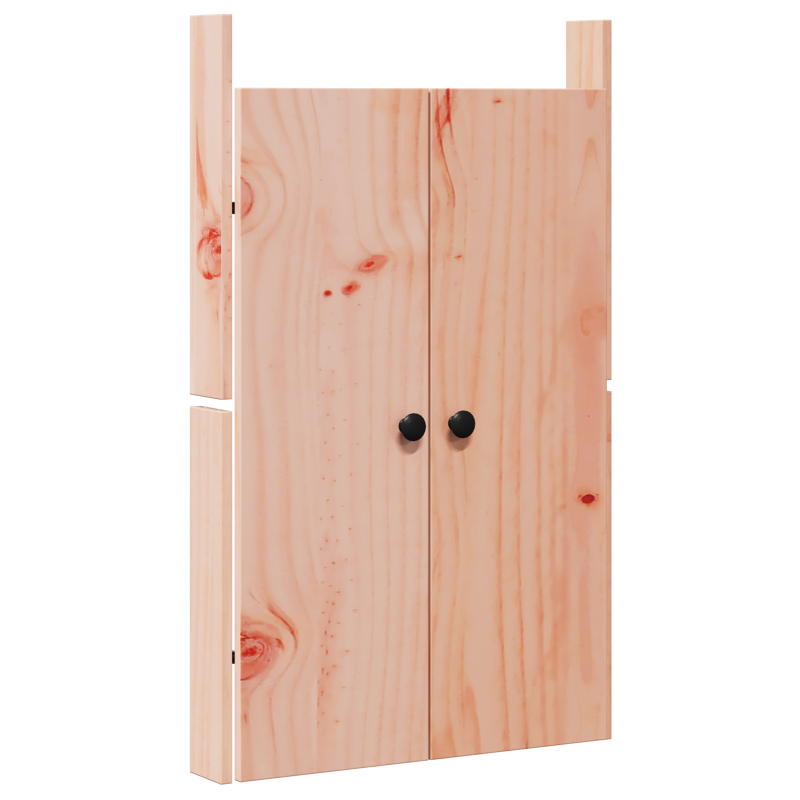 Außenküchentüren 2 Stück 50x9x82 cm Massivholz Douglasie