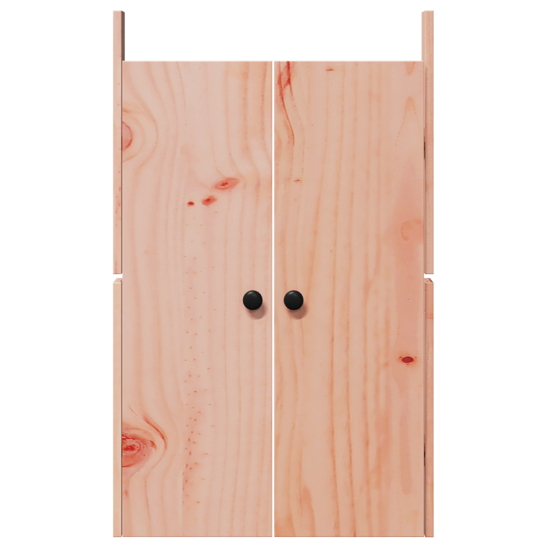 Außenküchentüren 2 Stück 50x9x82 cm Massivholz Douglasie