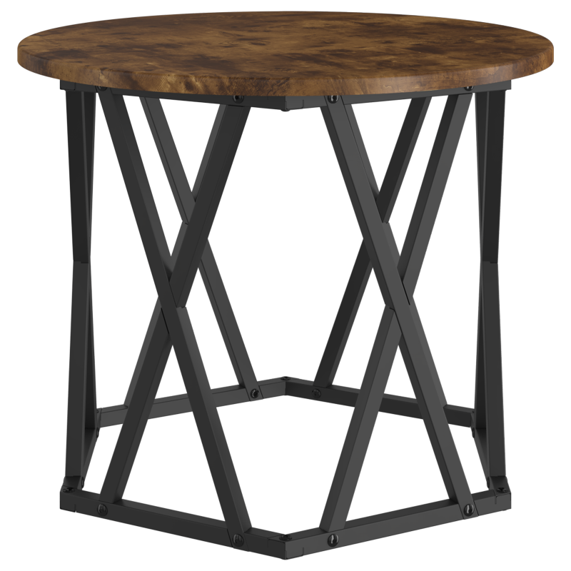 Nesting Beistelltische 2er Set aus rauchigem Eichenfurnier