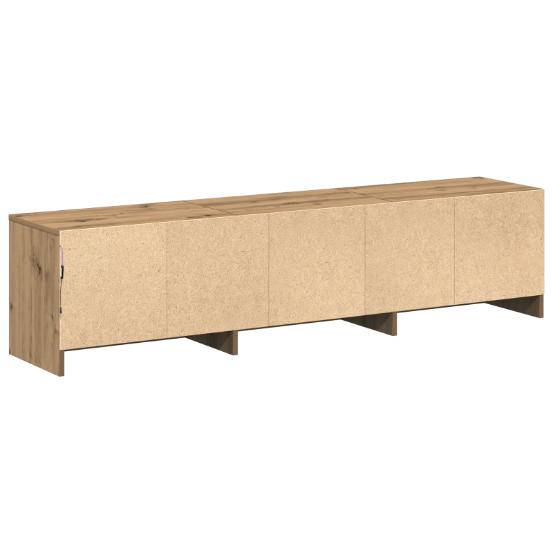 TV-Schrank mit LED Artisan Eiche 165x34x40 cm Holzwerkstoff