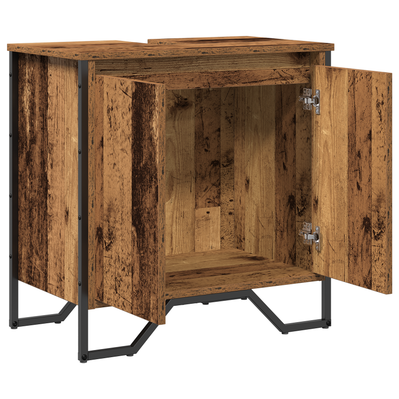 Badezimmerschrank Altes Holz 60x35x50 cm