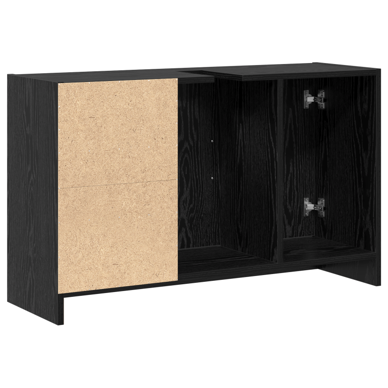 Spülenschrank Schwarz Eiche 90x29x55 cm Holzwerkstoff