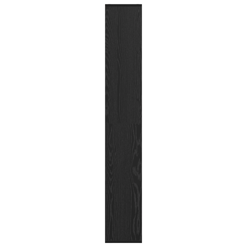 Raumteiler Bücherregal Schwarz Eiche 67x25x161.5 cm Holzwerkstoff
