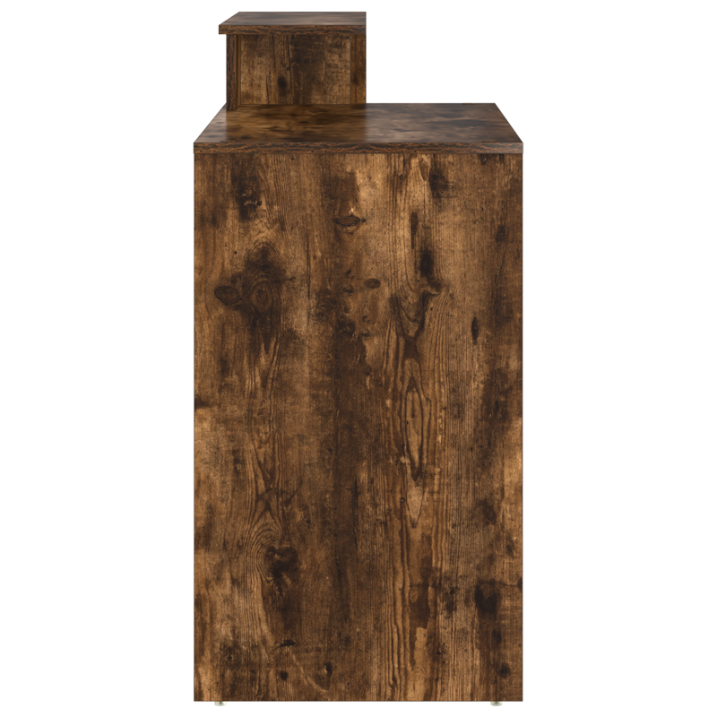 Schreibtisch mit Stauraum rauchige Eiche 120.5x44x88.5 cm Holzwerkstoff