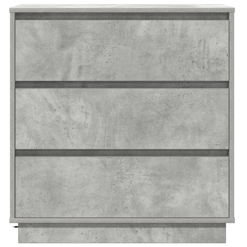 Nachttisch mit LED Beton Grau 71x34,5x75 cm Holzwerkstoff