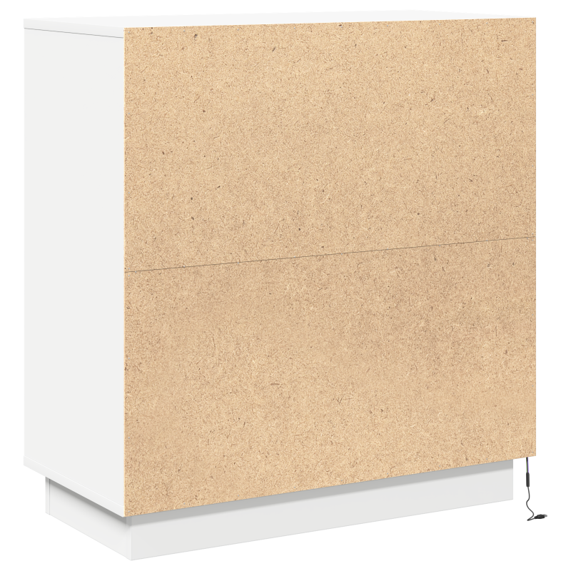 LED Sideboard in Weiß - 71x34.5x75 cm, Hergestellt aus Holzwerkstoff