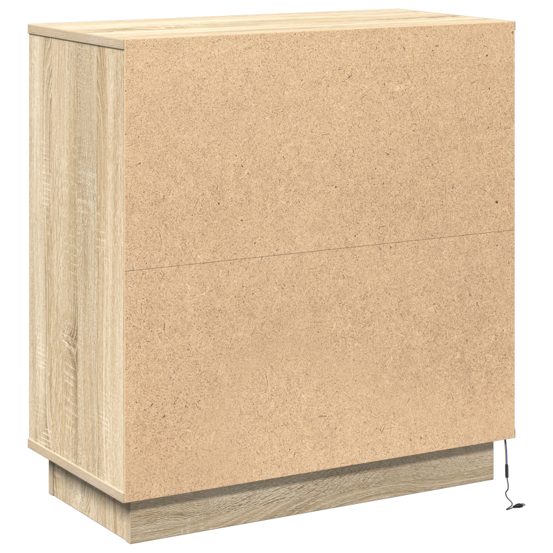 Sideboard mit LED Sonoma Eiche 71x34,5x75 cm Spanplatte