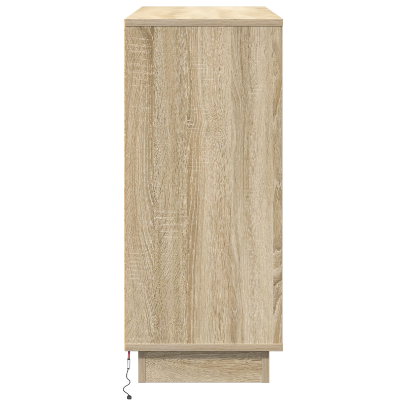 Sideboard mit LED Sonoma Eiche 90x32x75 cm aus Holzwerkstoff