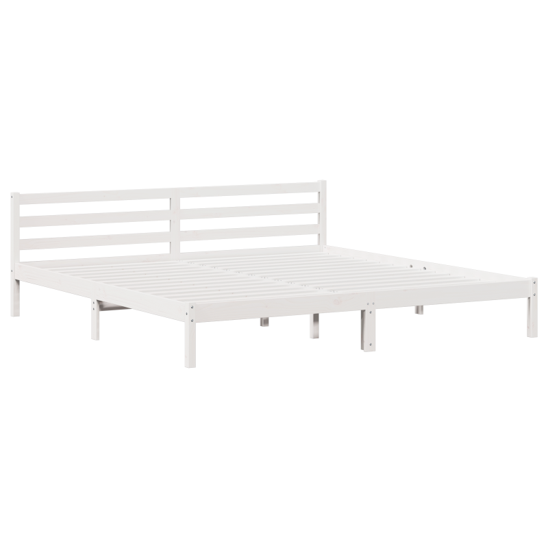 Schiebetür mit Hardware-Set Weiß 93x202 cm Massivholz Kiefer