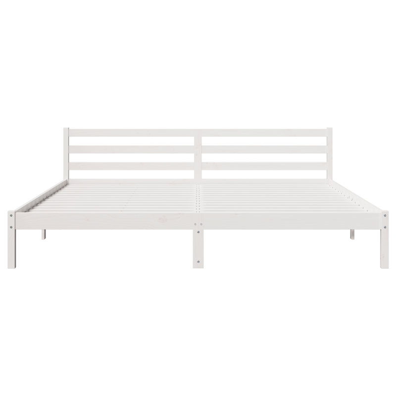 Schiebetür mit Hardware-Set Weiß 93x202 cm Massivholz Kiefer