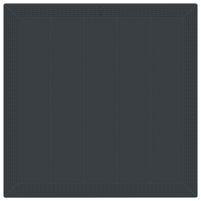 Gartentisch Anthrazit 100x100x73 cm Poly Rattan