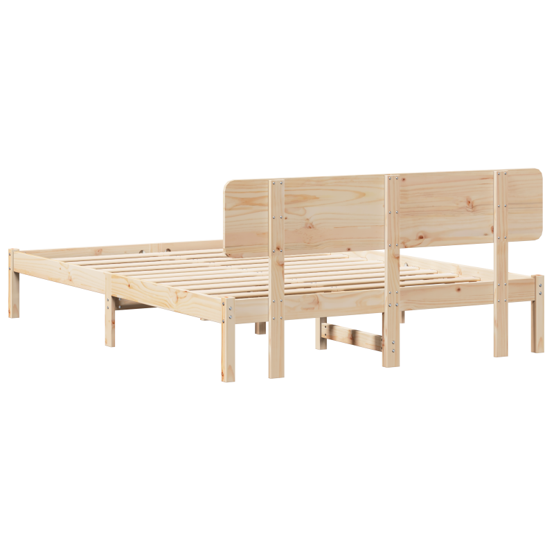 Schiebetür mit Hardware Set Weiß 83 x 202 cm Massivholz Kiefer