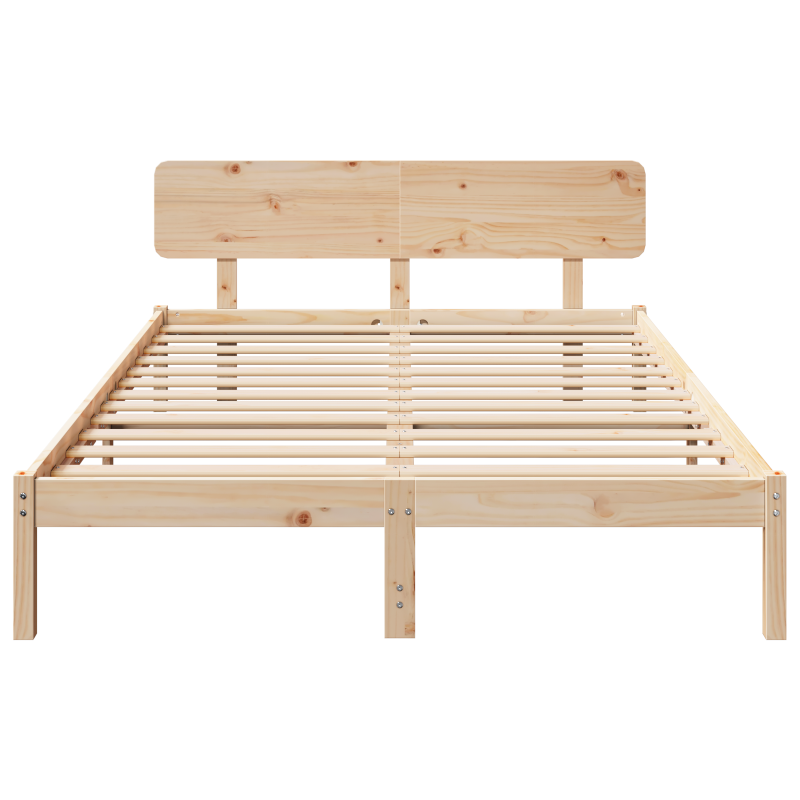 Schiebetür mit Hardware Set Weiß 83 x 202 cm Massivholz Kiefer