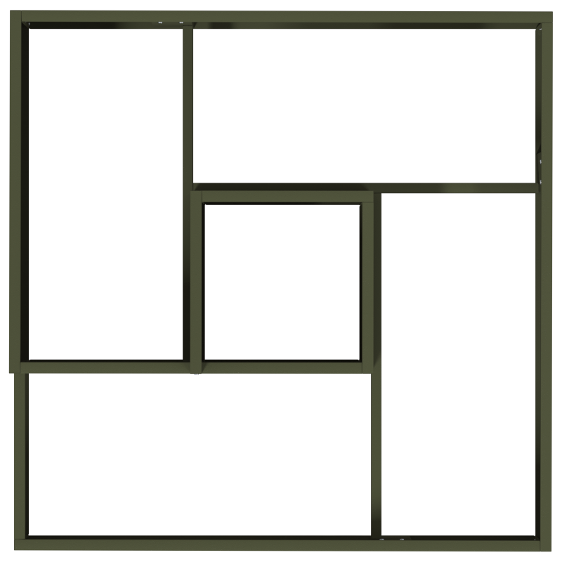 Schiebetür mit Hardware-Set ORKDALMassivholz & Glas