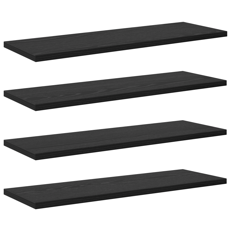 Wandregale Schwarze Eiche Verbundholz 60 x 20 x 1,5 cm Einfach
