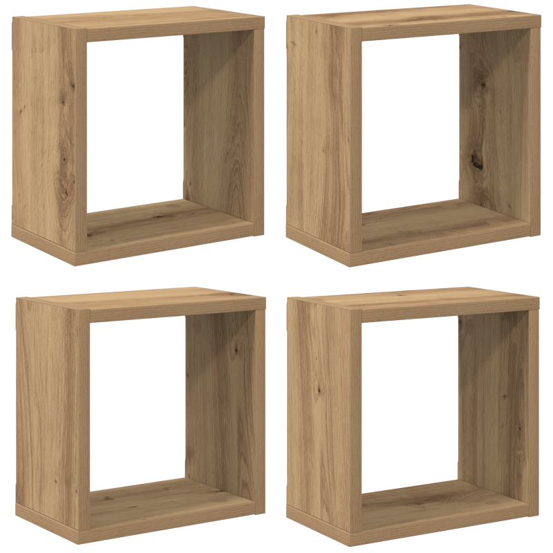 Wandregale Artisan Eiche MDF mit Furnier 26 x 15 x 26 cm