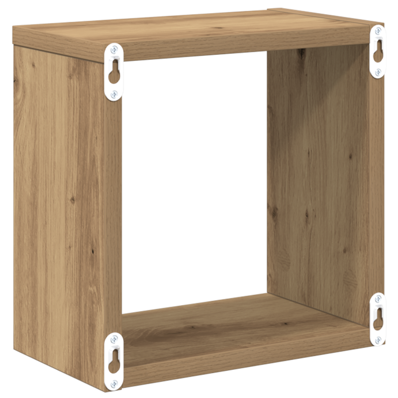 Wandregale Artisan Eiche MDF mit Furnier 26 x 15 x 26 cm