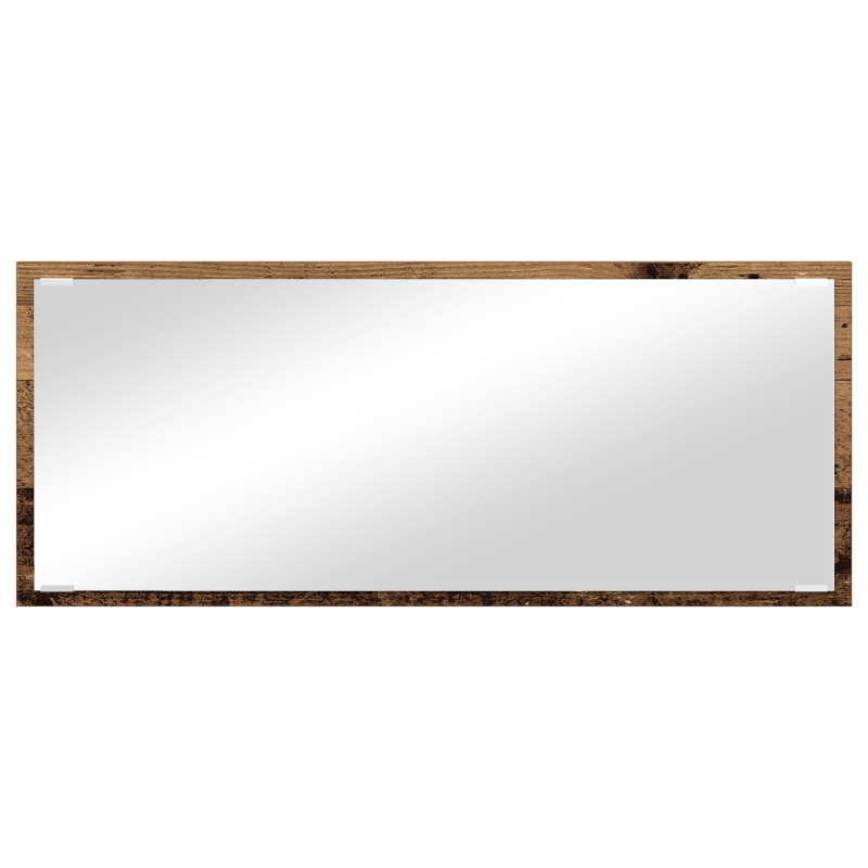Badezimmerspiegel Alte Holzoptik Werkstoff, Glas 90 x 8.5 x 37 cm