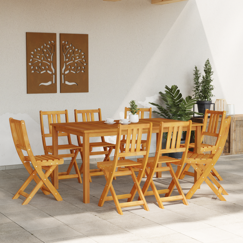Faltende Gartenstühle 8 Stck 36x46x86 cm Massivholz Akazie