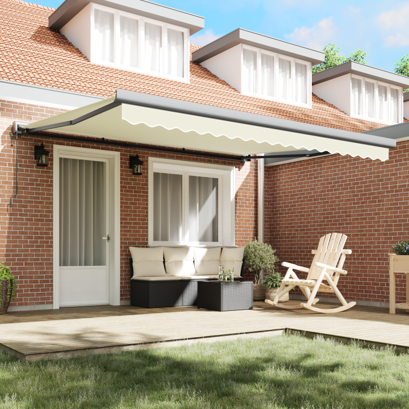 9-teilige Garten-Sofa-Set mit Kissen Beige Poly Rattan Akazie