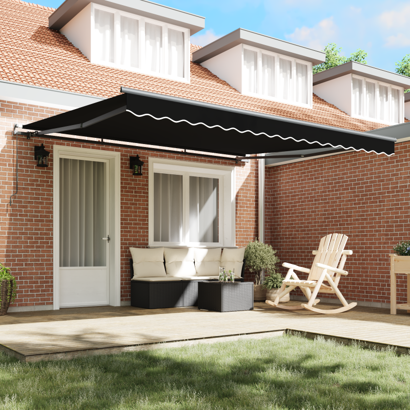 9-teiliges Garten-Sofa-Set mit Kissen, schwarzes Poly-Rattan