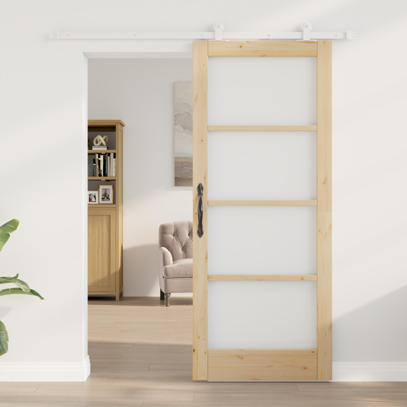 Schiebetür mit Beschlagsatz ORKDALMassivholz & Glas
