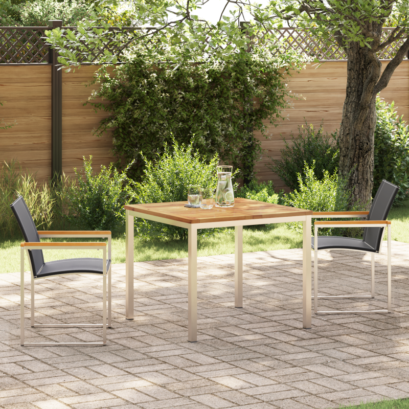 3-teiliges Garten Essset Massivholz Akazie