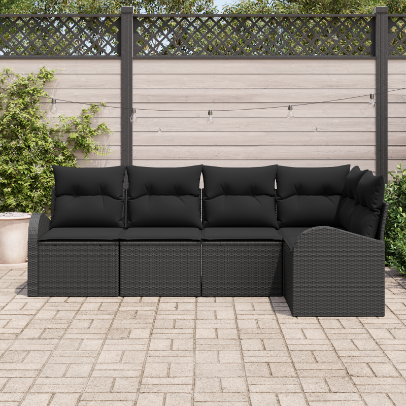 Automatische einziehbare Markise mit LED Schwarz 600x350 cm