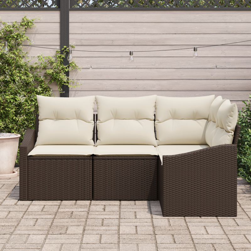 Boxspringbett mit Matratze Taupe Einzelstoff