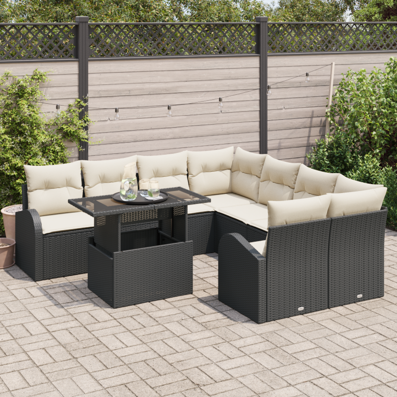 Boxspringbett mit Matratze und Bank Creme 80x200 cm Stoff